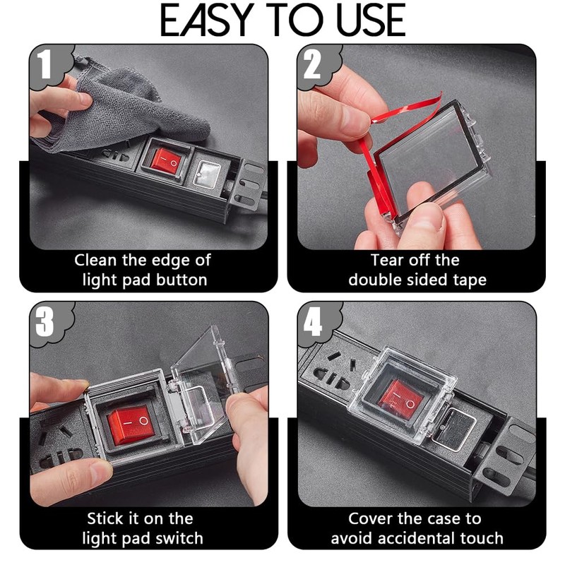 NBEADS Cover for Button Switch, Elevator Power Button Cover, Emergency