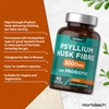 Psyllium Husk Capsules with Acidophilus Probiotic 5000mg | Fiber Supplement