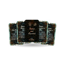 Ibiza Tarot Taurus and Aquarius - Zodiac Compatibility - Divination Tools - Oracle Cards - Star Sign Compatibility - Horoscope Compatibility Cards