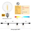 200ft 2-Pack Outdoor String Lights,Dimmable G40 LED String Lights with