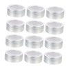 Ipetboom 2sets Nail Supplies Containers Aluminum Jars Lids 25ml Cream