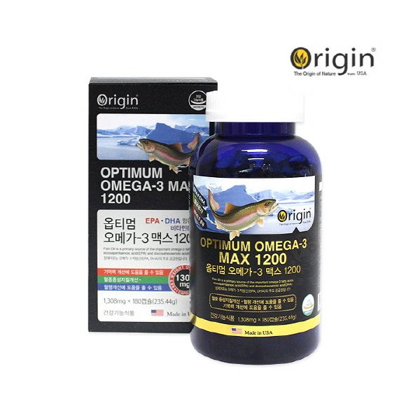 Origin Optimum Omega-3 Max 1200 (1302mgx180 capsules) / 오리진 옵티멈