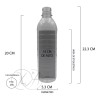 Xena Botella Agua Jugo Pet 500ml Con Tapa Seguridad Colores