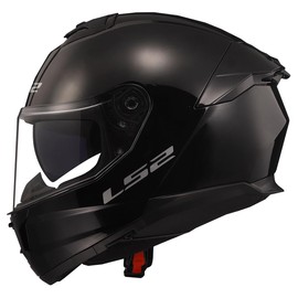 LS2 Helmets Stream II Full Face Motorcycle Helmet W/ SunShield (Gloss Black - X-Large)