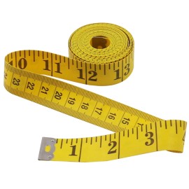 Unbranded Tailor Seamstress Cloth Body Soft Ruler Tool Tape Measure Sewing Cloth Yellow