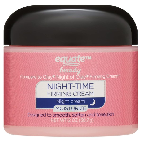 Equate Night Time Firming Moisturize Face Cream, All Skin Types,