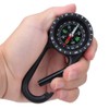 Delaman Carabiner Compass, Zinc Alloy Portable Carabiner Compass with Graduated
