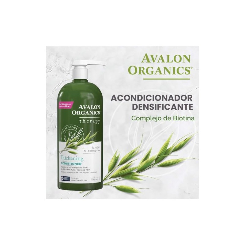 Avalon Organics Biotin B-Complex Thickening Conditioner, 32 oz.