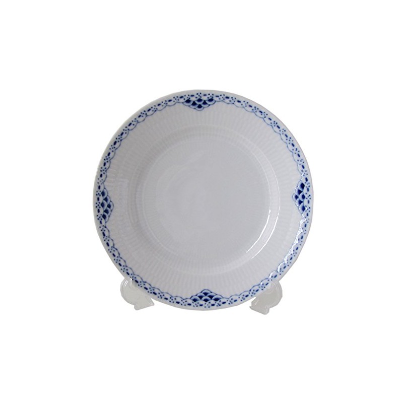 tableware24 Royal Copenhagen Prinzess Teller, Flach 17 cm, Weiß/ Blau
