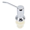 Sink Soap Dispenser Kit with Silicone Tube Stainless Steel Electroplating