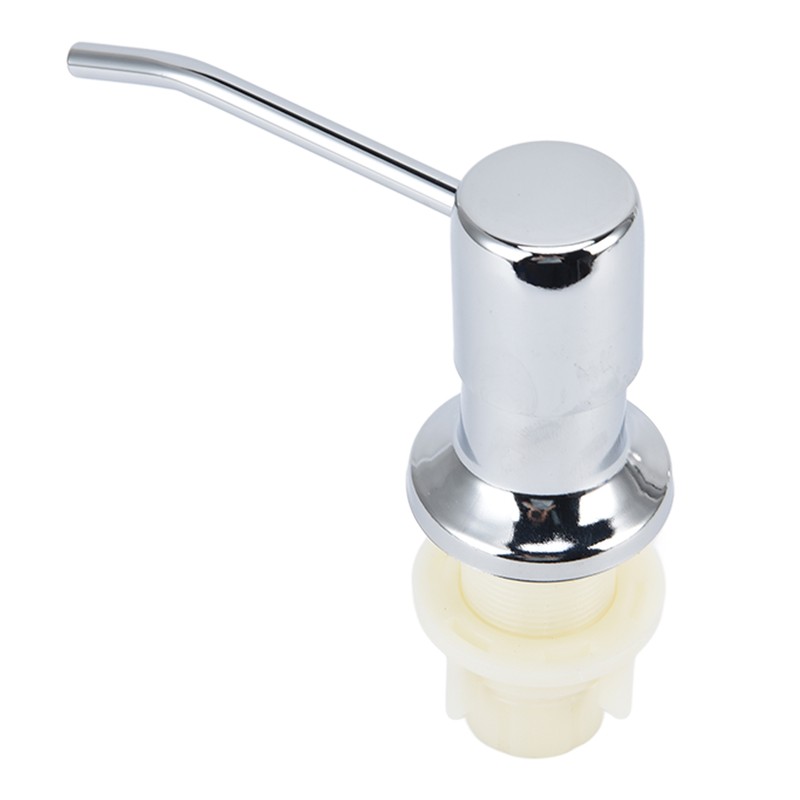 Sink Soap Dispenser Kit with Silicone Tube Stainless Steel Electroplating