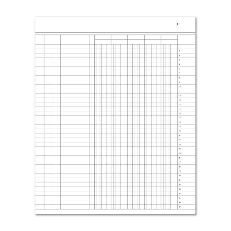 BookFactory 8 Column Ledger Book/Account Book/Accounting Ledger/Notebook (Eight Columnar Book