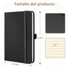 HDMSYD 4 Pcs Libretas de Notas,Cuaderno de Bolsillo A6,200 Páginas,100