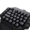 Onehanded Keyboard RGB Blacklight Mechanical Keyboard With Macro Definition Function