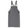sourcing map No-Tie Twill Apron 90x66cm Split-Leg Leather Reinforcement Adjustable