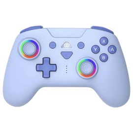 Subsonic Wireless Controller for Switch and Switch Oled - Bluetooth Wireless Controller with LED, Vibration and 6-Axis Gyro - Blue