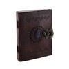 Embossed Leather Blue Stone 120 Page Unlined Journal with Clasp