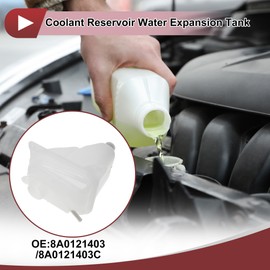 HEROFFIX 1 Pc Engine Coolant Reservoir Water Expansion Tank for 80 100 200 Quattro Coupe Petrol Coolant Radiator Reservoir Bottle No.8A0121403/8A0121403C