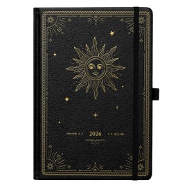Calendar 2026 – Weekly Planner from January to Dec. 2026, Diary 2026 with Inner Pocket, Elastic Closure, Calendar 2026 A5, 21.5 cm x 14.7 cm x 19 mm