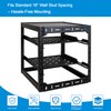 RackPath 12U Open Frame Network Rack with 2X 14in Vented