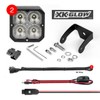 XKGLOW XK065001-D-KIT Driving Light - Kit, Black, Standard Mount |