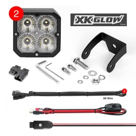 XKGLOW XK065001-D-KIT Driving Light - Kit, Black, Standard Mount | Driving Light