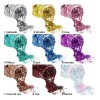 9pz Body Glitter Maquillaje Cabello Cuerpo Brillos Colores