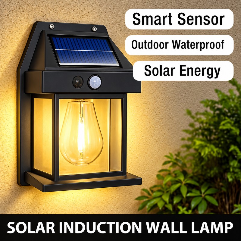 Solar Wall Light for Outdoor Lighting – Light Sensor LED