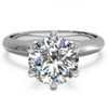 espere 3 Ct CZ Solitaire Engagement Ring Sterling Silver White