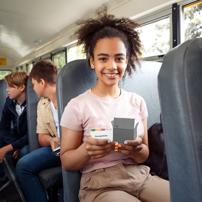 Clever Gadgets The Learning Box, 300 Index Cards with Clever