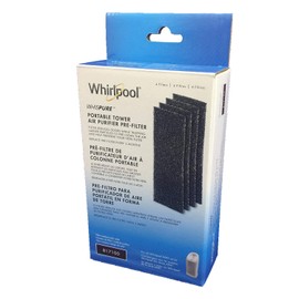 Whirlpool 817100, Paquete de 4, prefiltros de carbón de carbón de 1 año Completo para Torre portátil Modelo APMT2001M, 3.9 x 11 Pulgadas