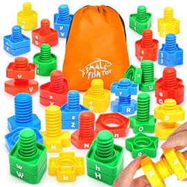 Juego de aprendizaje de letras a juego, 26 juguetes de aprendizaje del alfabeto.                                                                      