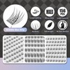 WONSIS Self Adhesive Eyelashes, 156 Pcs Self Adhesive Eyelash Clusters,