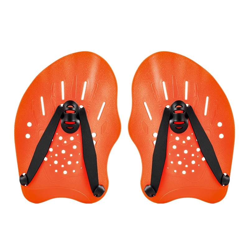 Swim Training Hand Paddles for Adults – Adjustable Silicone Strap