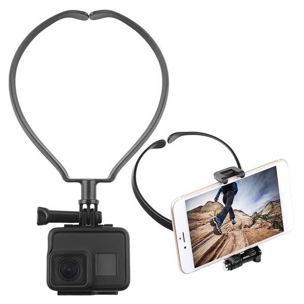 DKE&YMQ Neck Camera Bracket Selfie Video Live Streaming Fixed Clip