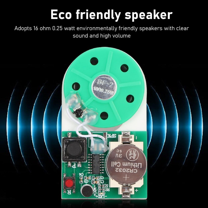 25S Push Button Recordable Sound Chip, Recordable Sound Module, Push