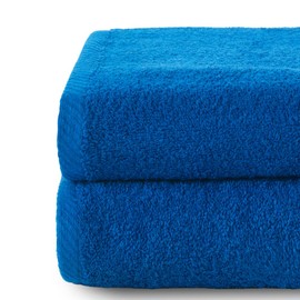Top Towel - Plus - Large Bath Towels - Bath Towels - 2 Bath Towels - 70 x 140 cm - 100% Cotton - Blue