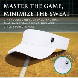 The White Pickleball Visor – Bold, Waterproof, & Sweat-Resistant Performance Visor (Standard)