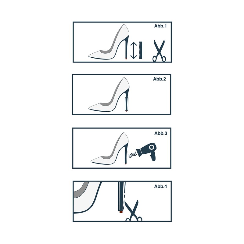 High Heel Protector Black (Pack of 4) Queen of the