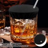 6pcs Reusable Drink Cover Scrunchie with Straw Hole,Elastic Cup Protector