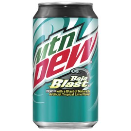Mountain Dew, Baja Blast, 12 fl oz. cans (18 Pack)