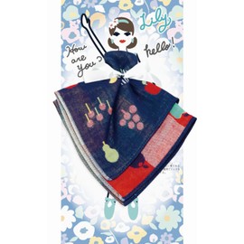 Prairie Dog Floral Sisters Triple Gauze Handkerchief Gift Lily×kudamono [PCFS-R906] LSB2024