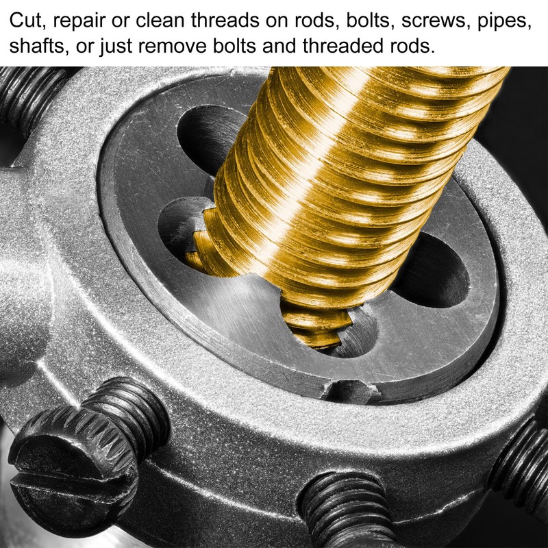 QUARKZMAN Die Stock Handle Wrench Set, 5-40 UNC Round Cutting
