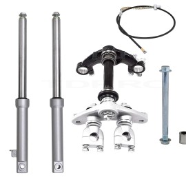 Unbranded Front Forks Triple For Drum Brake Mini Trail Dirt Bike CRF50 TTR50 Coolster 70cc
