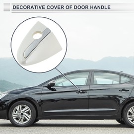 RATCHROLL Front Left Door Handle Lock Cylinder Cover für Toyota Corolla 2014-2018 ABS Weiß 1 Stück