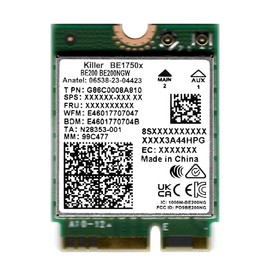 HighZer0 Electronics BE1750x Killer Series Upgraded BE200 WiFi 7 Card | Gaming WiFi Adapter | M.2 PCIe WiFi Card | 5.8 Gbps | 320MHz, 4K QAM | Supports Bluetooth 5.4 & Intel with Windows 11 (BE1750x)