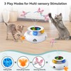 Xuyub Xuyub Cat Toys 3in1 Interactive Moving Ambush Feather, Spinning