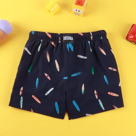 BRISIRA Traje de baño para niños pequeños, antirozaduras, pantalones cortos de natación para niños con forro de compresión tipo calzones, Skate., 4