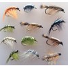 Fishing Flies SHRIMP and CRAWLING NYMPHS Twelve Pack size 8-12