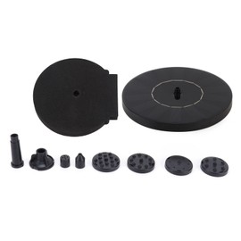 Solar Fountain Set DC 7V Floating Fountain for Bird Bath Outdoor Pool Pond Decoration 16x16cm